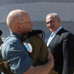 Gilad hugging his father.