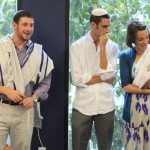 Fellow Pardesnik, R. Andy Shugerman leading Siona's Simchat Bat ceremony