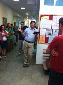 Giving my farewell at Pardes last Thursday... It's been an amazing 2 years.