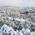 Jerusalem in the snow. Photo by Anna Sheinman