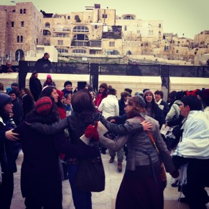 This was just a bit of dancing at the end. We were all dancing in during Hallel!! It was beautiful. 