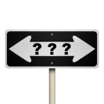 Question Mark Road Sign - Isolated